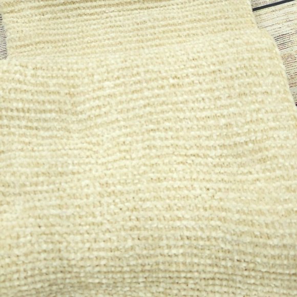 Women Scarf Cream W/Pom Pom Soft Comfy Warm Shawl Wrap Cowl Scarves Gift - Picture 8 of 10